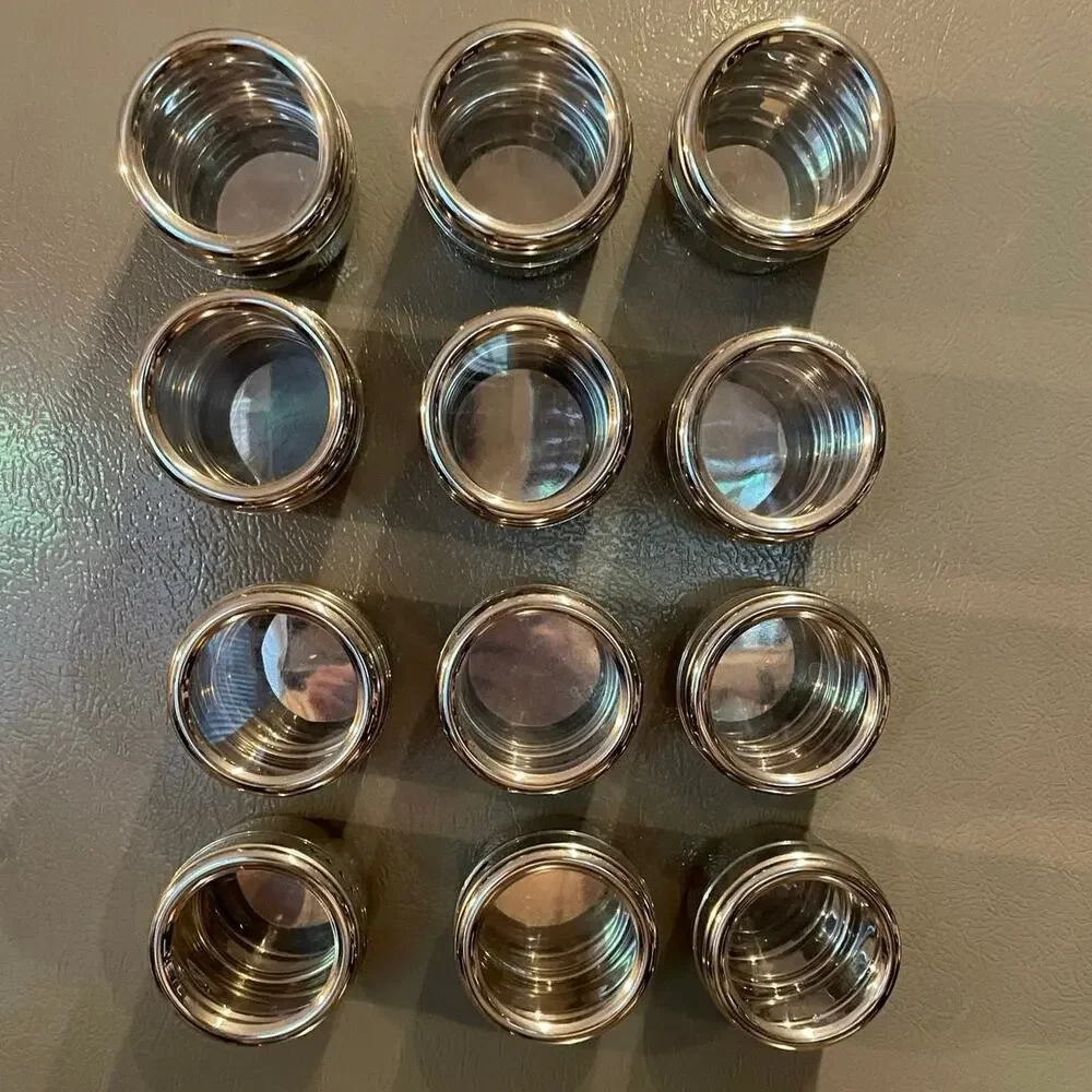Napa Style Stainless Magnetic Spice Containers Set of 12 – EUC